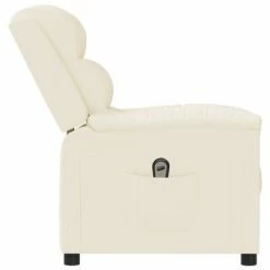 VidaXL Fauteuil inclinable électrique Crème Similicuir -Fauteuils Soldes image 5 3098988