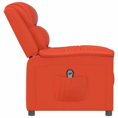 VidaXL Fauteuil inclinable électrique Rouge Similicuir 7 VidaXL Fauteuil inclinable électrique Rouge Similicuir – Image 5