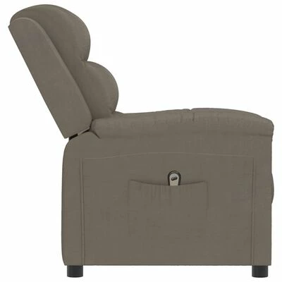 VidaXL Fauteuil inclinable électrique Gris clair Velours 7 VidaXL Fauteuil inclinable électrique Gris clair Velours – Image 5