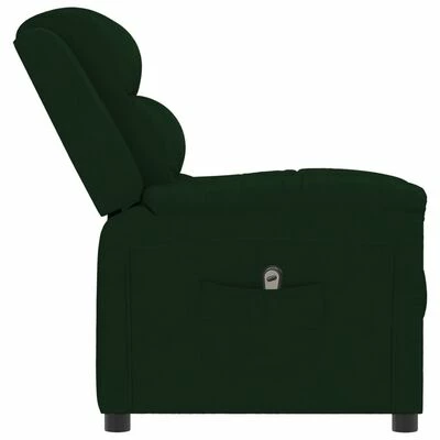 VidaXL Fauteuil inclinable électrique Vert foncé Velours 7 VidaXL Fauteuil inclinable électrique Vert foncé Velours – Image 5