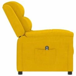 VidaXL Fauteuil inclinable électrique Jaune Velours -Fauteuils Soldes image 5 3099008