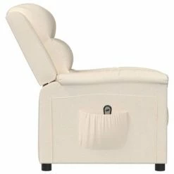 VidaXL Fauteuil inclinable électrique Crème Velours 12 VidaXL Fauteuil inclinable électrique Crème Velours -Fauteuils Soldes image 5 3099010