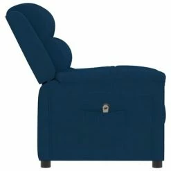 VidaXL Fauteuil inclinable électrique Bleu Velours -Fauteuils Soldes image 5 3099011