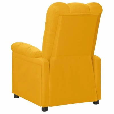 VidaXL Fauteuil inclinable électrique Jaune Tissu 7 VidaXL Fauteuil inclinable électrique Jaune Tissu – Image 5