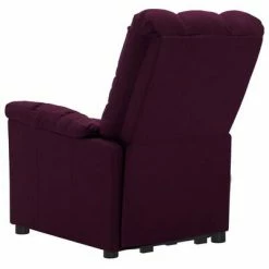 VidaXL Fauteuil inclinable Violet Tissu -Fauteuils Soldes image 5 3100347