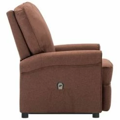 VidaXL Fauteuil inclinable Marron Tissu -Fauteuils Soldes image 5 3100373