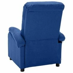 VidaXL Fauteuil inclinable électrique Bleu Tissu -Fauteuils Soldes image 5 3100380