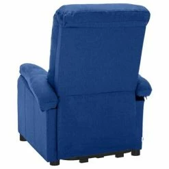 VidaXL Fauteuil releveur inclinable Bleu Tissu 12 VidaXL Fauteuil releveur inclinable Bleu Tissu -Fauteuils Soldes image 5 3100392