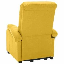 VidaXL Fauteuil releveur inclinable Jaune Tissu 12 VidaXL Fauteuil releveur inclinable Jaune Tissu -Fauteuils Soldes image 5 3100393