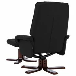 VidaXL Fauteuil inclinable avec repose-pied Noir Similicuir 12 VidaXL Fauteuil inclinable avec repose-pied Noir Similicuir -Fauteuils Soldes image 5 320117