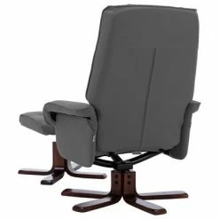 VidaXL Fauteuil inclinable avec repose-pied Gris Similicuir 12 VidaXL Fauteuil inclinable avec repose-pied Gris Similicuir -Fauteuils Soldes image 5 320120