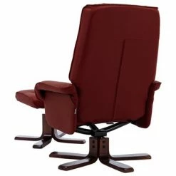 VidaXL Fauteuil inclinable avec repose-pied Rouge bordeaux Similicuir 12 VidaXL Fauteuil inclinable avec repose-pied Rouge bordeaux Similicuir -Fauteuils Soldes image 5 320121