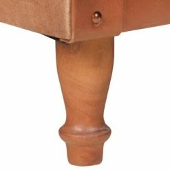 VidaXL Fauteuil Marron Cuir véritable et toile -Fauteuils Soldes image 5 320780