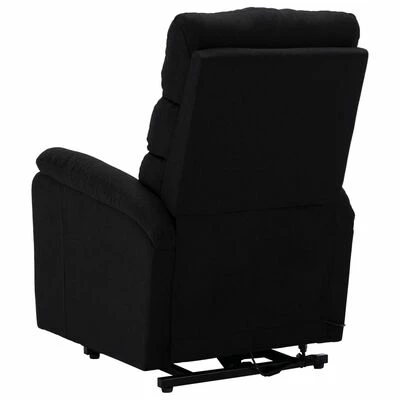 VidaXL Fauteuil inclinable Noir Tissu 7 VidaXL Fauteuil inclinable Noir Tissu – Image 5