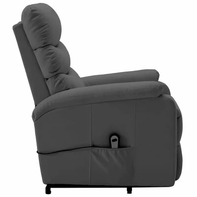 VidaXL Fauteuil inclinable Anthracite Similicuir 7 VidaXL Fauteuil inclinable Anthracite Similicuir – Image 5