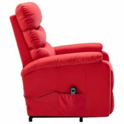 VidaXL Fauteuil inclinable Rouge Similicuir 12 VidaXL Fauteuil inclinable Rouge Similicuir -Fauteuils Soldes image 5 321281