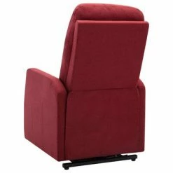 VidaXL Fauteuil inclinable sur pied Rouge bordeaux Tissu -Fauteuils Soldes image 5 321335