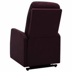 VidaXL Fauteuil inclinable sur pied Violet Tissu 12 VidaXL Fauteuil inclinable sur pied Violet Tissu -Fauteuils Soldes image 5 321339