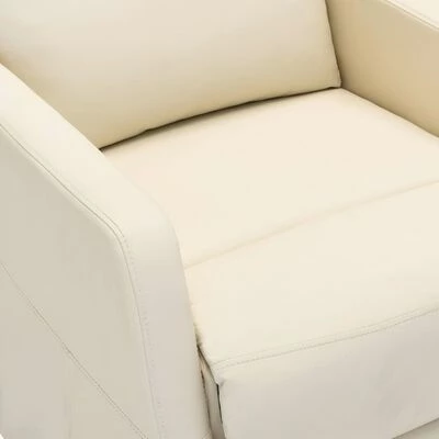 VidaXL Fauteuil inclinable Blanc Similicuir 7 VidaXL Fauteuil inclinable Blanc Similicuir – Image 5