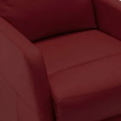 VidaXL Fauteuil inclinable Rouge bordeaux Similicuir 12 VidaXL Fauteuil inclinable Rouge bordeaux Similicuir -Fauteuils Soldes image 5 321356