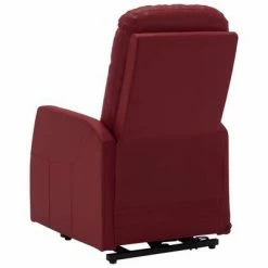 VidaXL Fauteuil inclinable Rouge bordeaux Similicuir 12 VidaXL Fauteuil inclinable Rouge bordeaux Similicuir -Fauteuils Soldes image 5 321370