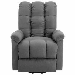 VidaXL Fauteuil inclinable Gris clair Tissu 12 VidaXL Fauteuil inclinable Gris clair Tissu -Fauteuils Soldes image 5 321380