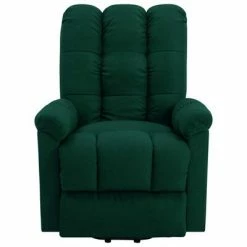 VidaXL Fauteuil inclinable Vert foncé Tissu -Fauteuils Soldes image 5 321386