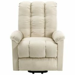 VidaXL Fauteuil inclinable Crème Tissu -Fauteuils Soldes image 5 321389