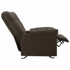 VidaXL Fauteuil inclinable Marron foncé Tissu 12 VidaXL Fauteuil inclinable Marron foncé Tissu -Fauteuils Soldes image 5 321405