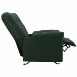 VidaXL Fauteuil inclinable Vert foncé Tissu -Fauteuils Soldes image 5 321406