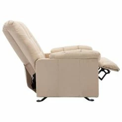 VidaXL Fauteuil inclinable Crème Tissu 12 VidaXL Fauteuil inclinable Crème Tissu -Fauteuils Soldes image 5 321409