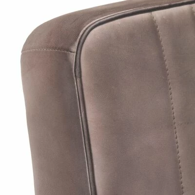 VidaXL Fauteuil cantilever Marron Cuir véritable 7 VidaXL Fauteuil cantilever Marron Cuir véritable – Image 5