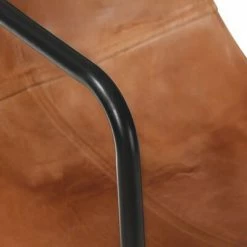 VidaXL Fauteuil de relaxation Marron Cuir véritable -Fauteuils Soldes image 5 323726