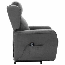 VidaXL Fauteuil inclinable Gris clair Tissu -Fauteuils Soldes image 5 324021