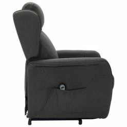 VidaXL Fauteuil inclinable Gris foncé Tissu -Fauteuils Soldes image 5 324022