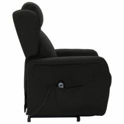 VidaXL Fauteuil inclinable Noir Tissu 12 VidaXL Fauteuil inclinable Noir Tissu -Fauteuils Soldes image 5 324023