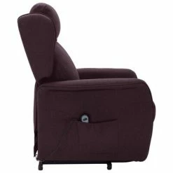 VidaXL Fauteuil inclinable Violet Tissu -Fauteuils Soldes image 5 324028