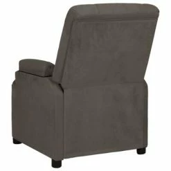 VidaXL Fauteuil inclinable Gris foncé Similicuir daim -Fauteuils Soldes image 5 324049