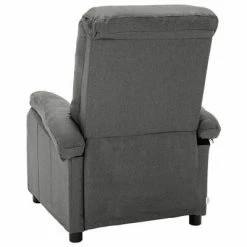 VidaXL Fauteuil inclinable Gris clair Tissu -Fauteuils Soldes image 5 324069