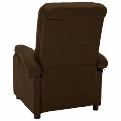 VidaXL Fauteuil inclinable Marron foncé Tissu -Fauteuils Soldes image 5 324074