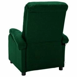 VidaXL Fauteuil inclinable Vert foncé Tissu -Fauteuils Soldes image 5 324075
