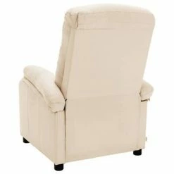 VidaXL Fauteuil inclinable Crème Tissu -Fauteuils Soldes image 5 324078