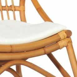 VidaXL Chaise en rotin Marron clair Lin -Fauteuils Soldes image 5 325483