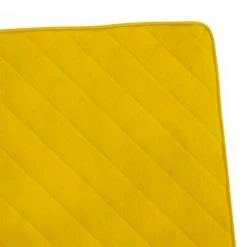 VidaXL Chaise cantilever Jaune moutarde Velours -Fauteuils Soldes image 5 325731