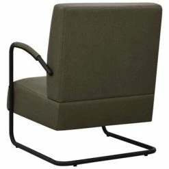 VidaXL Fauteuil Gris foncé Tissu -Fauteuils Soldes image 5 325736