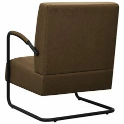 VidaXL Fauteuil Marron foncé Tissu -Fauteuils Soldes image 5 325740