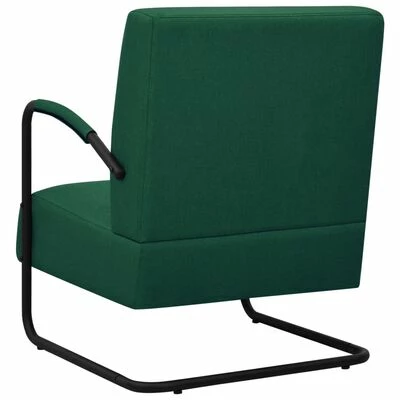 VidaXL Fauteuil Vert foncé Tissu 7 VidaXL Fauteuil Vert foncé Tissu – Image 5