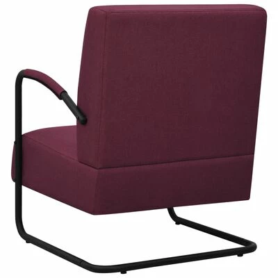 VidaXL Fauteuil Violet Tissu 7 VidaXL Fauteuil Violet Tissu – Image 5