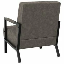 VidaXL Fauteuil Gris foncé Similicuir 12 VidaXL Fauteuil Gris foncé Similicuir -Fauteuils Soldes image 5 325753