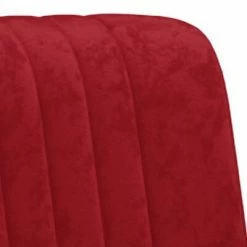 VidaXL Fauteuil Rouge bordeaux Velours -Fauteuils Soldes image 5 325763